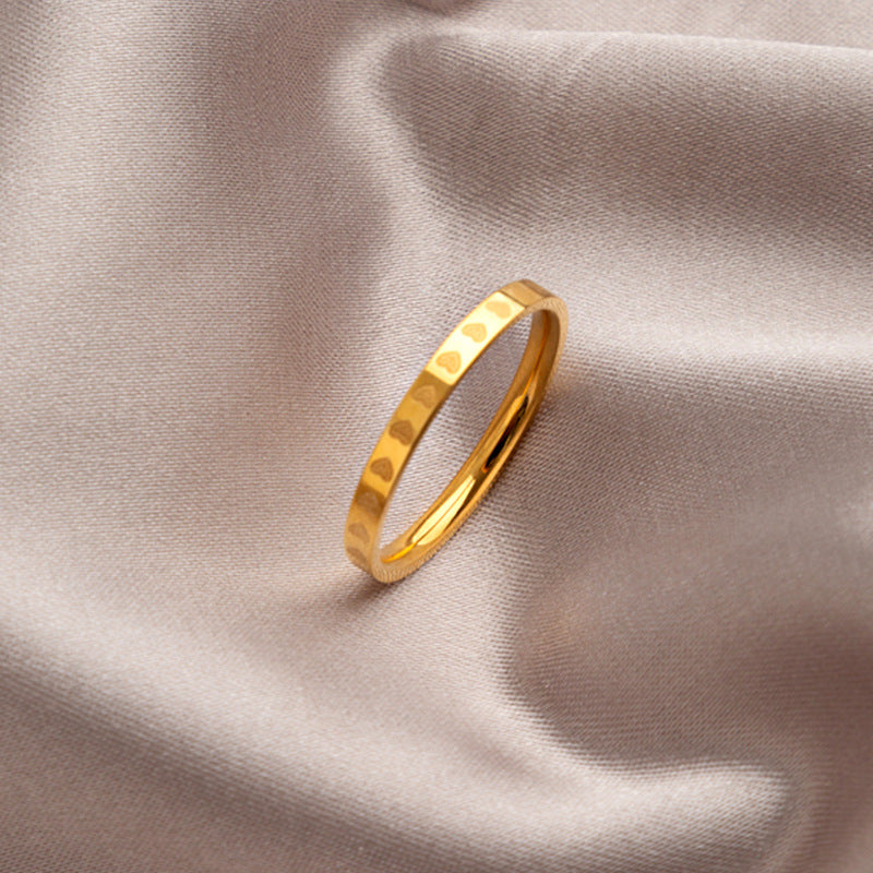 Love Designed Simple Plain Ring