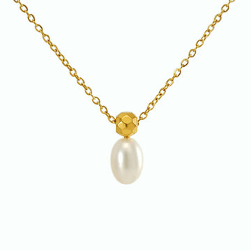 Cristal impeccable - Collier simple de pierres précieuses de qualité supérieure