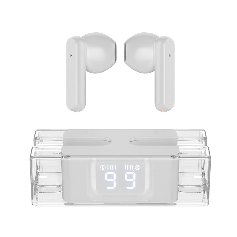 TWS Bluetooth Earbuds SP28, Bluetooth 5.3, Transparent Digital Display