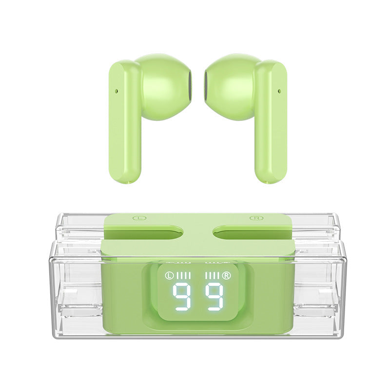 TWS Bluetooth Earbuds SP28, Bluetooth 5.3, Transparent Digital Display